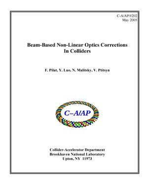 Beam-Based Non-Linear Optics Corrections