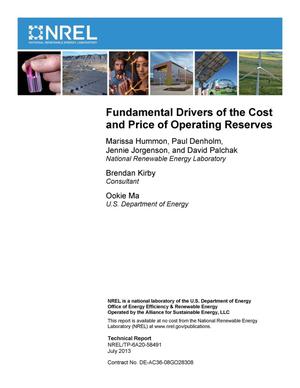 Fundamental Drivers of the Cost and Price of Operating Reserves