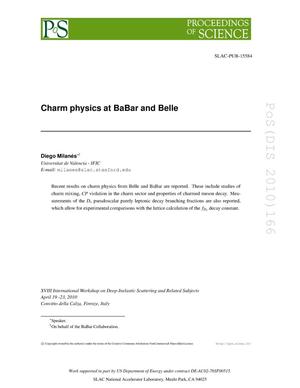 Charm Physics at BaBar and Belle