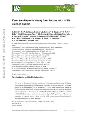 Kaon semileptonic decay form factors with HISQ valence quarks