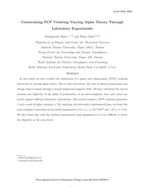 Constraining PCP Violating Varying Alpha Theory through Laboratory Experiments