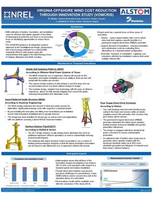 Virginia Offshore Wind Cost Reduction Through Innovation Study (VOWCRIS) (Poster)