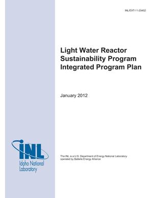 Light Water Reactor Sustainability Program Integrated Program Plan
