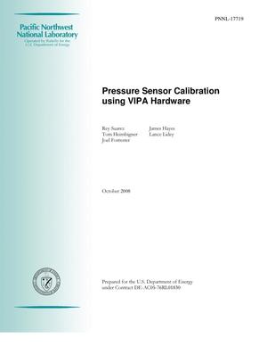 Pressure Sensor Calibration using VIPA Hardware