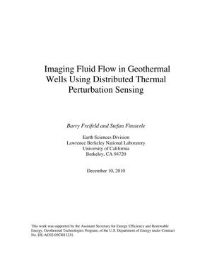 Imaging Fluid Flow in Geothermal Wells Using Distributed Thermal Perturbation Sensing