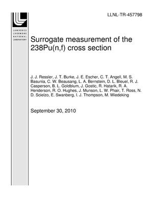 Primary view of object titled 'Surrogate measurement of the 238Pu(n,f) cross section'.