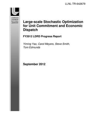 Large-Scale Stochastic Optimization for Unit Commitment and Economic Dispatch