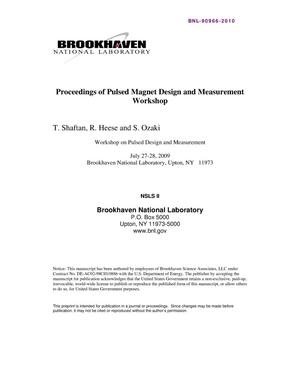 Proceedings of Pulsed Magnet Design and Measurement Workshop