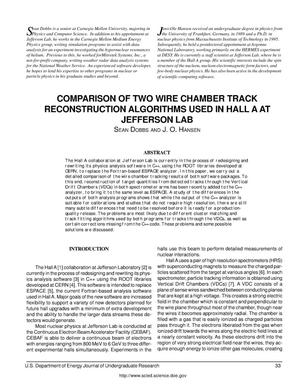 Comparison of Two Wire Chamber Track Reconstruction Algorithms Used in Hall A at Jefferson Lab