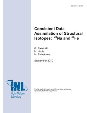 Consistent Data Assimilation of Structural Isotopes: 23Na and 56Fe