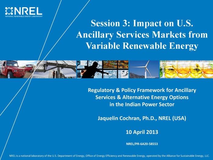 Session 3: Impact on U.S. Ancillary Services Markets from Variable  Renewable Energy - UNT Digital Library