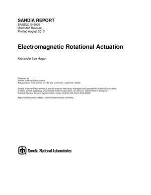 Electromagnetic rotational actuation.