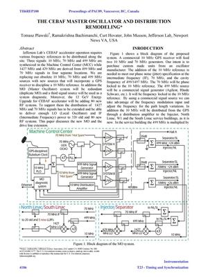 The CEBAF Master Oscillator and Distribution Remodeling