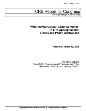 Water Infrastructure Project Earmarks in EPA Appropriations: Trends and Policy Implications