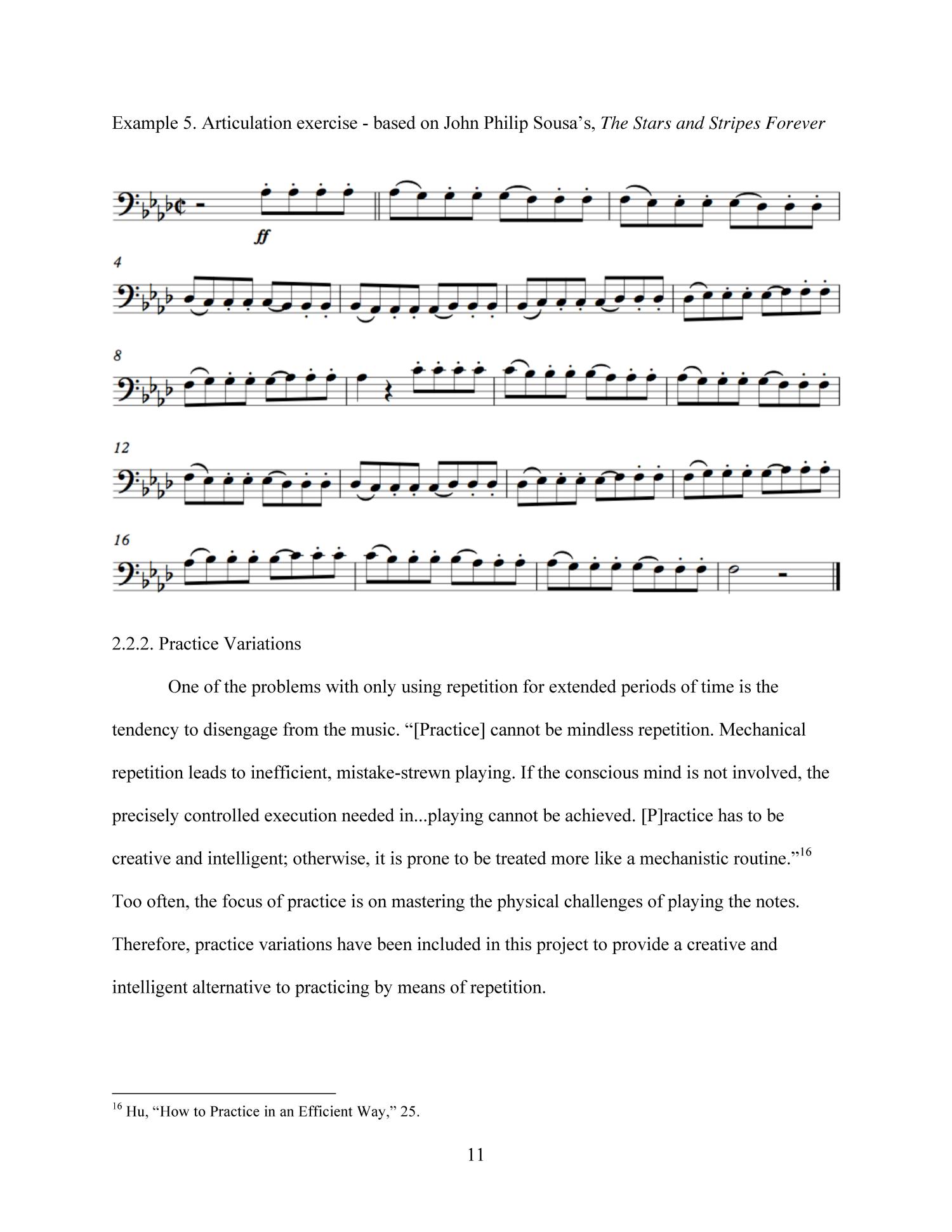 Preparing selected wind band euphonium audition materials through the use of etudes
                                                
                                                    11
                                                