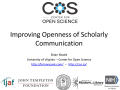 Primary view of Improving Openness of Scholarly Communication