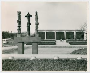 Primary view of object titled '[Exterior of the Amon Carter Museum of American art]'.