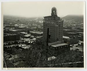 [Aerial photograph of Baker Hotel in Mineral Wells]