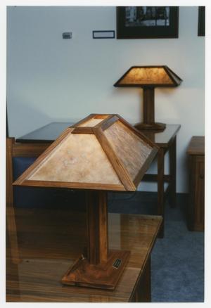 [Lamps on tables in reading room 3]
