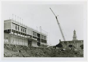 [Willis Library exterior, first phase of construction]