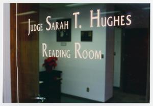 [Judge Sarah T. Hughes Reading Room window]