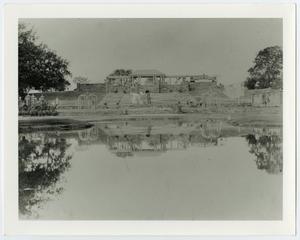 [Photograph of large pond]