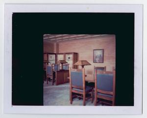 [Polaroid of Archives reading room in Willis Library]