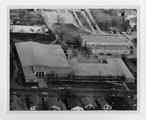 [Aerial photograph of the Women’s Gym]
