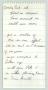 Primary view of [Handwritten Notes: Coming Out Ad]
