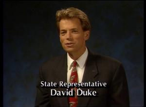 [1991 David Duke political campaign ad]