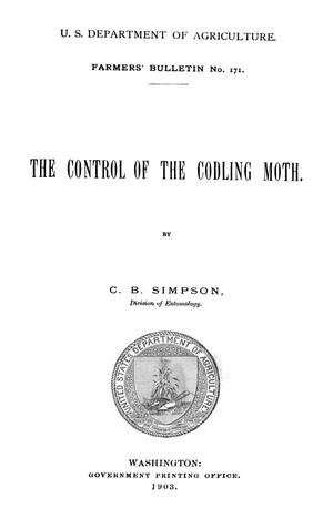 The Control of the Codling Moth