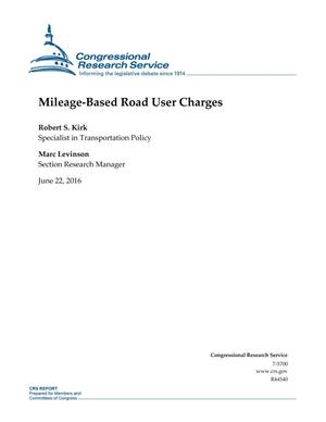 Primary view of object titled 'Mileage-Based Road User Charges'.