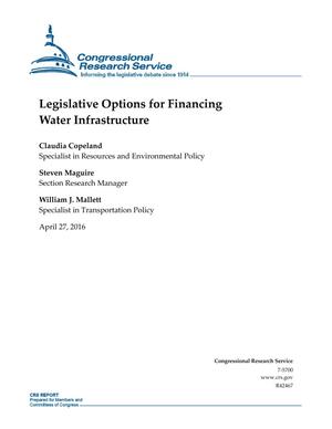 Legislative Options for Financing Water Infrastructure