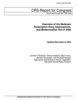 Overview of the Medicare Prescription Drug, Improvement, and Modernization Act of 2003
