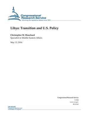 Libya: Transition and U.S. Policy