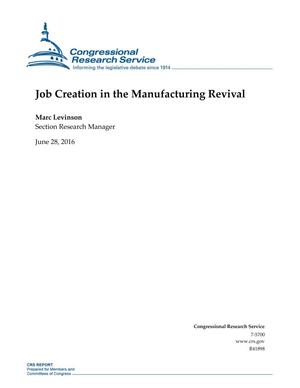 Job Creation in the Manufacturing Revival