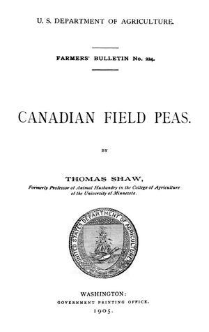 Primary view of Canadian Field Peas
