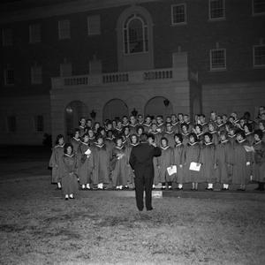 [Choir singing at Christmas pageant 1962]