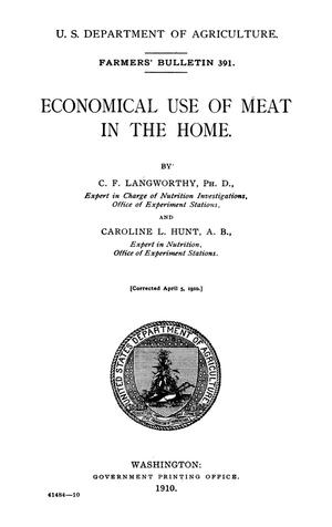 Primary view of Economical Use of Meat in the Home