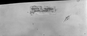 [Menter B. Terrill 1894-1901 name plate]