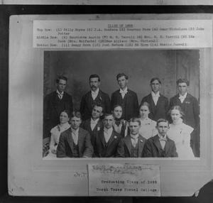 [1899 North Texas Normal College Graduating class]