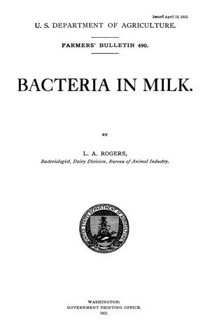 Bacteria in Milk