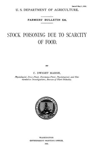 Stock Poisoning Due to Scarcity of Food