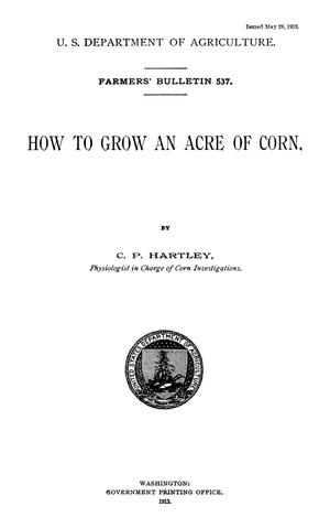How to Grow an Acre of Corn