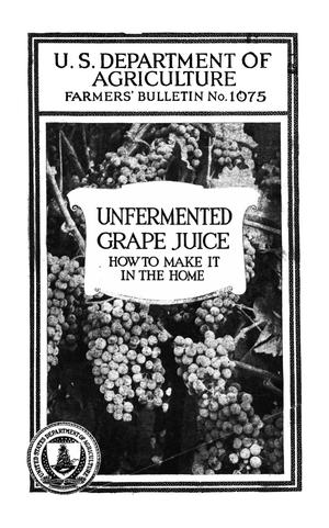 Unfermented Grape Juice: How to Make It in the Home