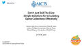 Presentation: Don't Just Roll The Dice: Simple Solutions for Circulating Game Colle…