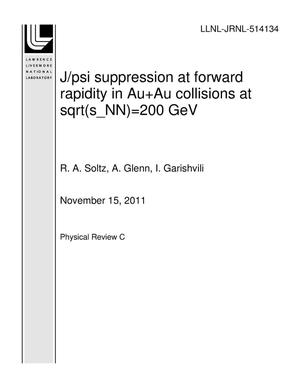 J/psi suppression at forward rapidity in Au+Au collisions at sqrt(s_NN)=200 GeV