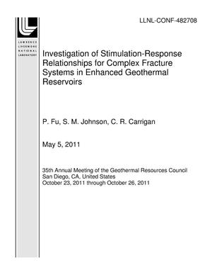 Investigation of Stimulation-Response Relationships for Complex Fracture Systems in Enhanced Geothermal Reservoirs