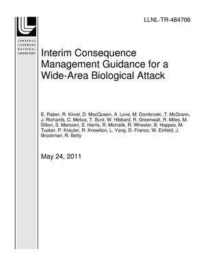 Interim Consequence Management Guidance for a Wide-Area Biological Attack
