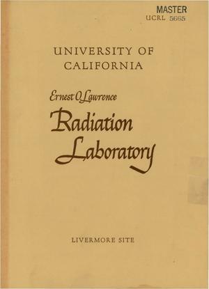 PROCEEDINGS OF THE SECOND SYMPOSIUM ON THE APPLICATION OF PULSED NEUTRON SOURCE TECHNIQUES, HELD AT THE LAWRENCE RADIATION LABORATORY, BERKELEY, CALIFORNIA, DECEMBER 4-5, 1958